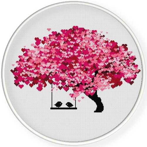 Love Birds Cross Stitch Pattern Instant Download Etsy