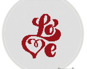 INSTANT DOWNLOAD,Free shipping,Cross stitch pattern, Crossstitch PDF,beads pattern,heart,lovers gift,valentine's day,wedding ,zxxc20092602