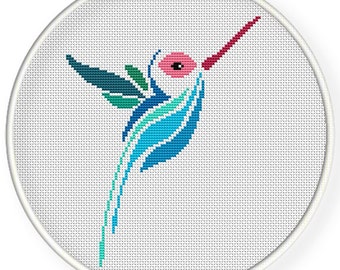 INSTANT DOWNLOAD,Free shipping,Cross stitch pattern, Cross-StitchPDF,humming bird,zxxc0592