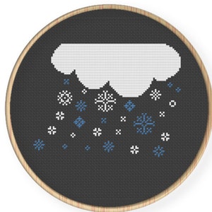 Instant Download,Free shipping ,Cross stitch pattern, Cross-StitchPDF,It's snow,ZXXC0025