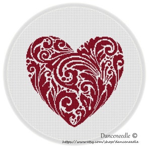 INSTANT DOWNLOAD,Free shipping,Cross stitch pattern, Crossstitch PDF,heart, cross stitch pillow pattern,zxxc21010401