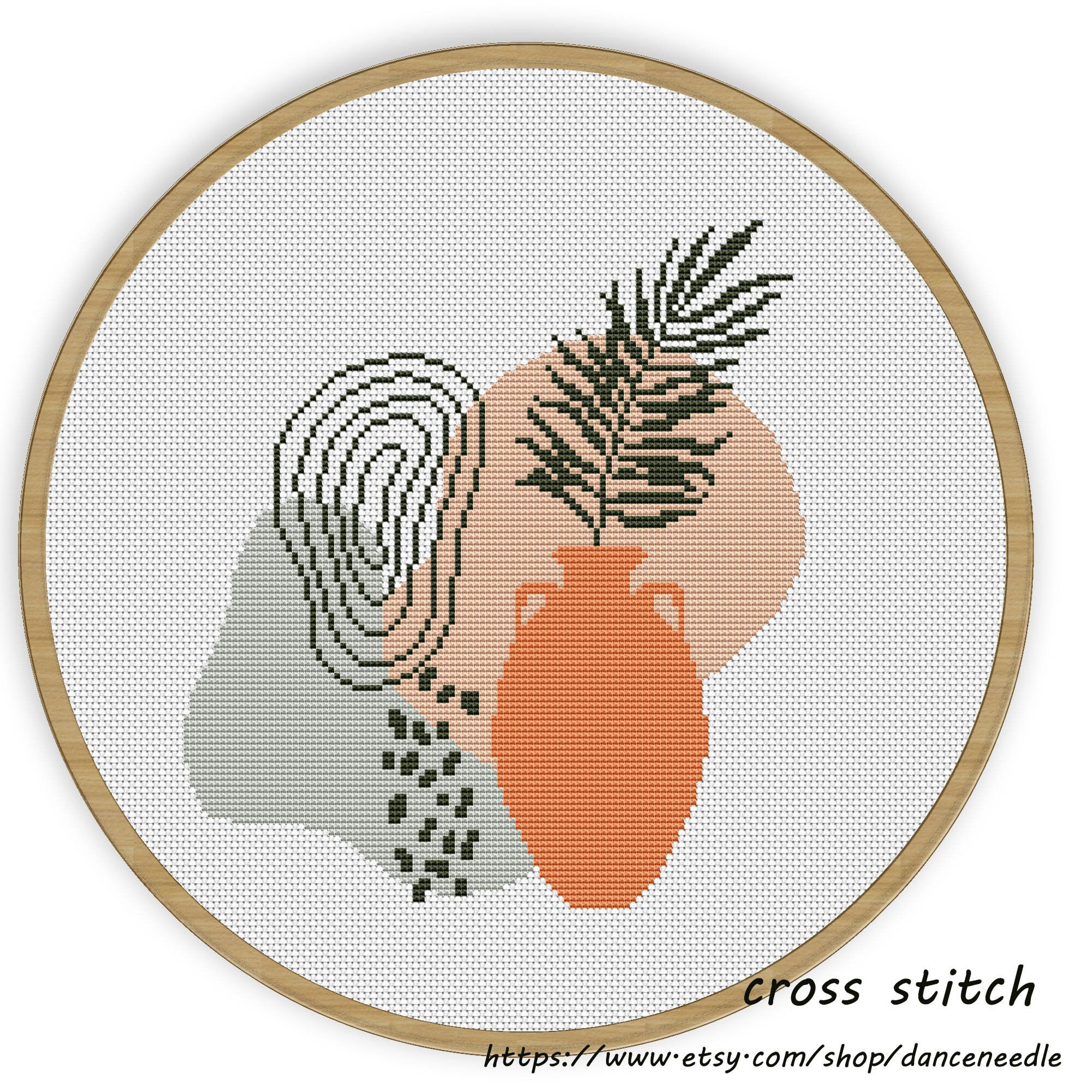 INSTANT DOWNLOAD modern art Cross Stitch Patternbotany Etsy