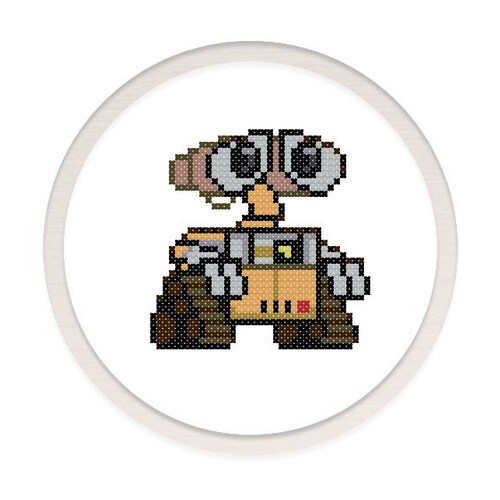 PDF Cross Stitch Pattern Wall E & Eve INSTANT DOWNLOAD Etsy