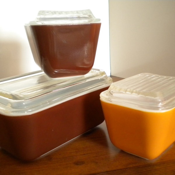 Pyrex Refrigerator Set Vintage 1950's