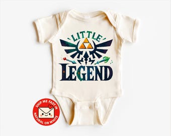 Mono de bebé Gamer de Little Legend® | Mono inspirado en videojuegos | Conjunto de bebé nerd | Regalo divertido para recién nacido