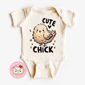 Spring Baby Onesie®, Cute Chick Baby Outfit, Easter Baby Clothes, Newborn Spring Outfit