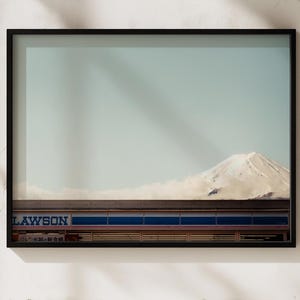 Japan Mt Fuji Lawson Print | Famous Lawson With Snowy Mt Fuji View In Japan, Original Art Print, Japanese store, Japan landscape photo by YN