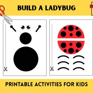 Build a Ladybug Paper Craft | Cut and Paste Craft for Kids ...
