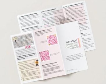 Folleto editable sobre la menstruación / Educación sobre la pubertad imprimible / Salud menstrual para niñas de 8 a 13 años / Enfermera escolar / Explicación de la menstruación (PDF)