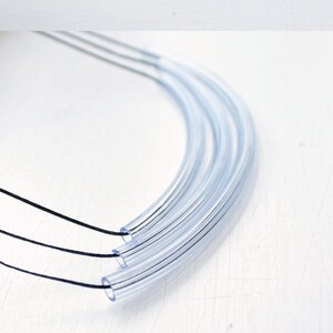 Geometric minimal Necklace Ladder necklace 3 lines swing under 25 image 3