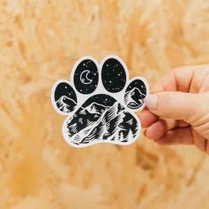 Adventure Paws Sticker / Dog vinyl decal bumper sticker / Van decal / Laptop Sticker