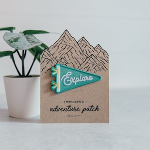 Entdecken Sie bestickten Aufnäher / Abenteuer-Aufnäher zum Aufbügeln / Rucksack-Aufnäher / Camping-Geschenk