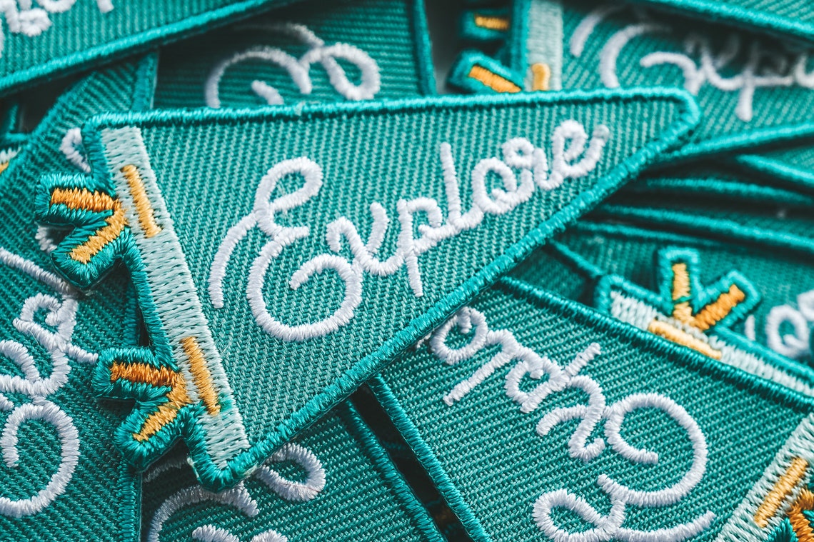 Explore Embroidered Patch / Adventure Iron on Patch / Backpack Etsy