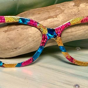 Paint The Town - Magnetic Eyewear Topper - Pair Eyewear compatible- All Frame Styles - custom hand painted