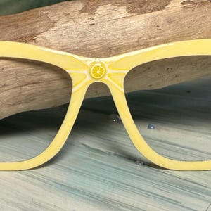 Lemon Pop Magnetic Eyewear Topper - Pair Eyewear compatible- All Frame Styles - custom hand painted Cassi’s Creations