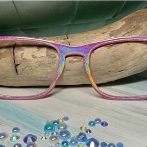 Aurora Prism  Magnetic Eyewear Topper - Pair Eyewear compatible- All Frame Styles - custom hand painted