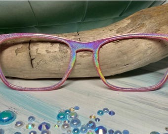 Aurora Prism  Magnetic Eyewear Topper - Pair Eyewear compatible- All Frame Styles - custom hand painted