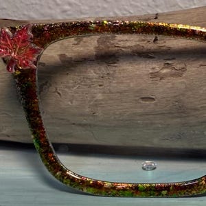 Leaf Me Sparkling   Custom Magnetic Glasses Topper - Pair Eyewear compatible- All Frame Styles