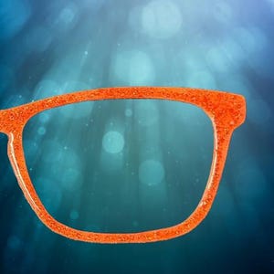 Spicy Citrus magnetische eyewear-topper - compatibel met brillen - alle framestijlen - op maat handgeschilderd