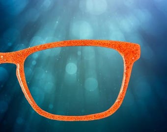 Spicy Citrus Magnetic Eyewear Topper - Pair Eyewear compatible- All Frame Styles - custom hand painted
