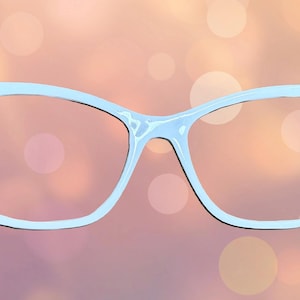 Java Jewel  glitter Custom Magnetic Eyewear Topper - Pair Eyewear compatible