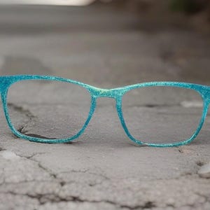 Seafoam Spark magnetische briltopper - compatibel met brillen - alle framestijlen - op maat handgeschilderd