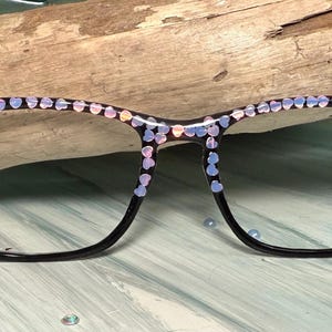 Dark Heart Dazzle Magnetic Eyewear Topper - Pair Eyewear compatible- All Frame Styles