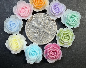 Adorno magnético para la parte superior de rosas de colores surtidos. Se vende individualmente… Precio por unidad.