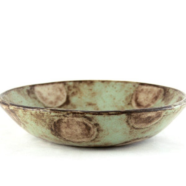 Reserved Polka Dot Bowl - Mint