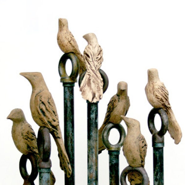 Farmhouse Copper Rooftop Birds (reserved)