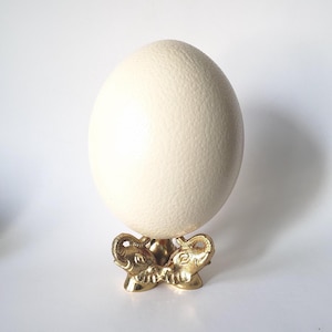 Crystal Sphere Display Stand: Ostrich Egg Holder, Geode Rocks Base
