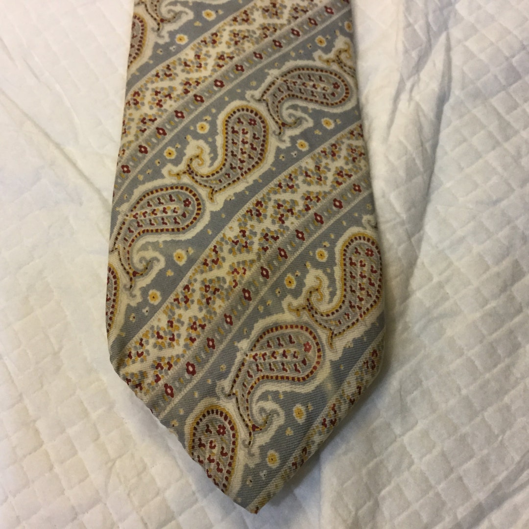 Vintage DON LOPER Tie Beverly Hills Silk Tie Paisley Tie - Etsy