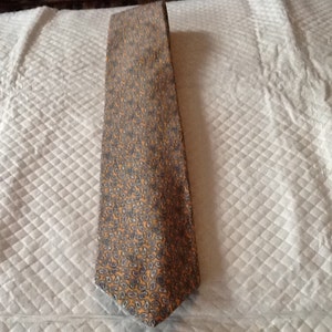 Vintage Polo Tie RALPH LAUREN Tie Silk Tie USA Paisley Tie Orange Blue Purple image 4