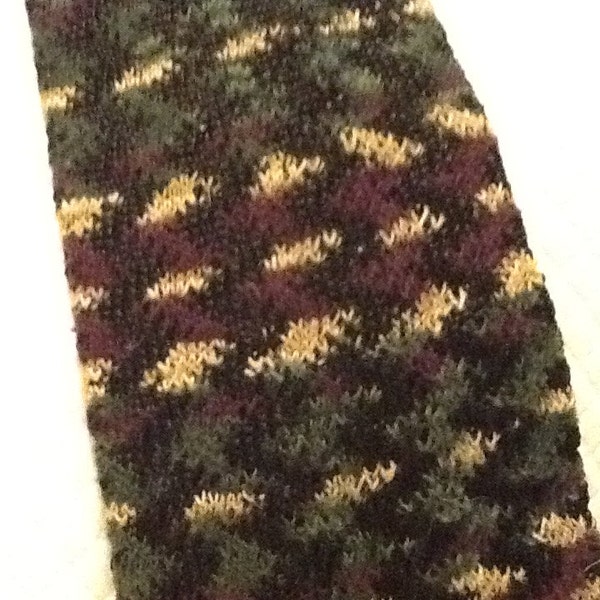 Vintage Woven Knit Tie by IZOD Purple Green Taupe Black