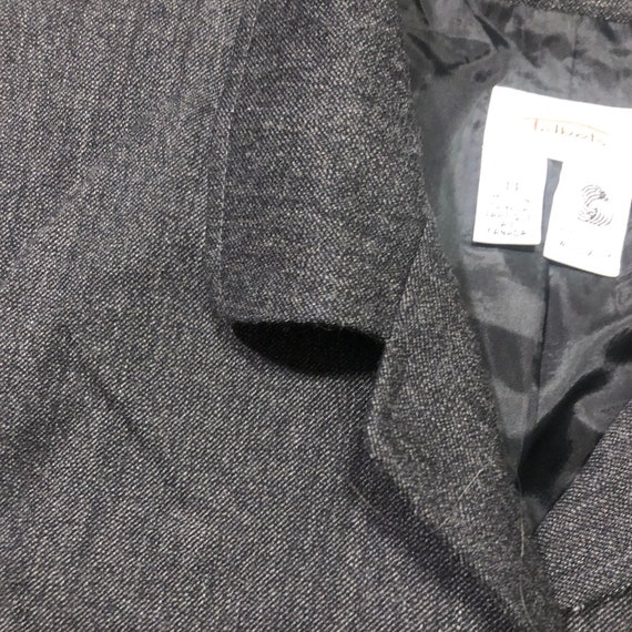 Vintage Talbots Woman’s Blazer 14 Black/Grey Cana… - image 4