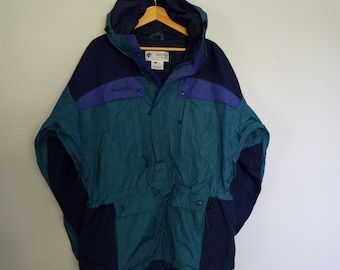 Vintage 90's Columbia Anorak Pullover Parka Jacket Size