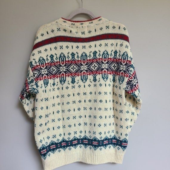 Vintage Women’s L.L. Bean Winter Cardigan Sweater… - image 5