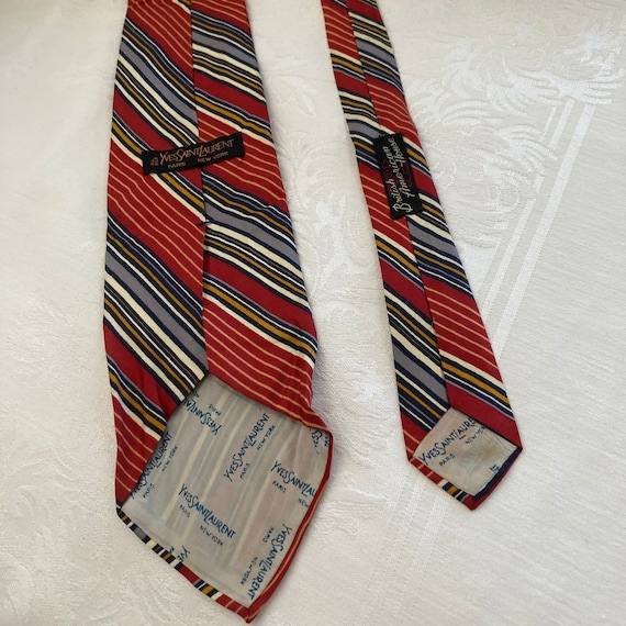 Vintage 100% Silk Yves Saint Laurent Tie YSL (Par… - image 3