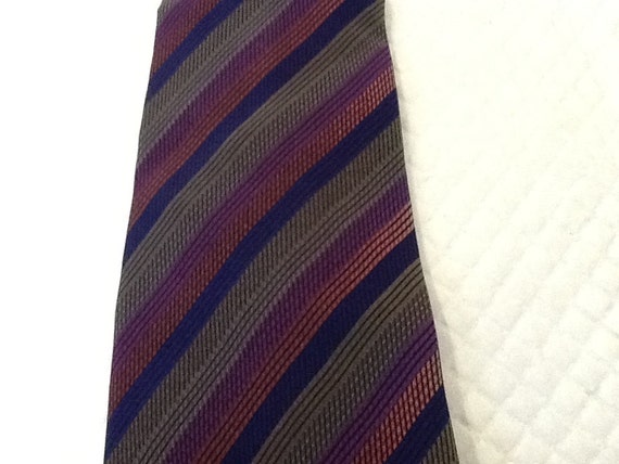 Vintage MISSONI Tie Missoni Silk Tie Purple Pink G