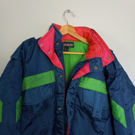 Vintage 80s Men's Mixed Blues XL Winter Ski Jacket Lined Heavy Zipper/snap Colorblock Blue/green/pink Design Zipper Pockets Sri Lanka - Etsy Vintage 80s Men's Mixed Blues XL Winter Ski Jacket Lined Heavy Zipper/snap Colorblock Blue/green/pink Design Zipper Pockets Sri Lanka - Etsy