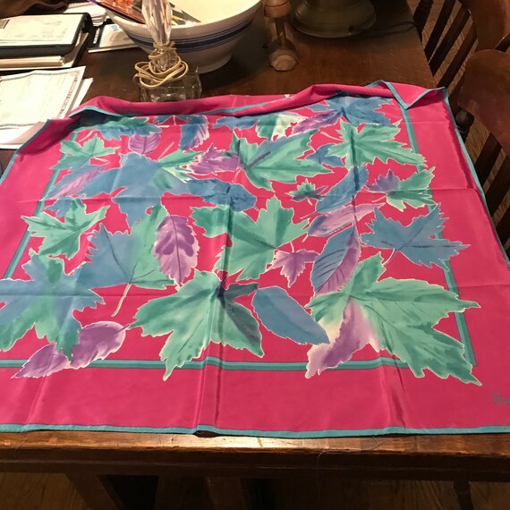 Vintage VERA Scarf VERA Neumann Scarf Pink Blue Pu