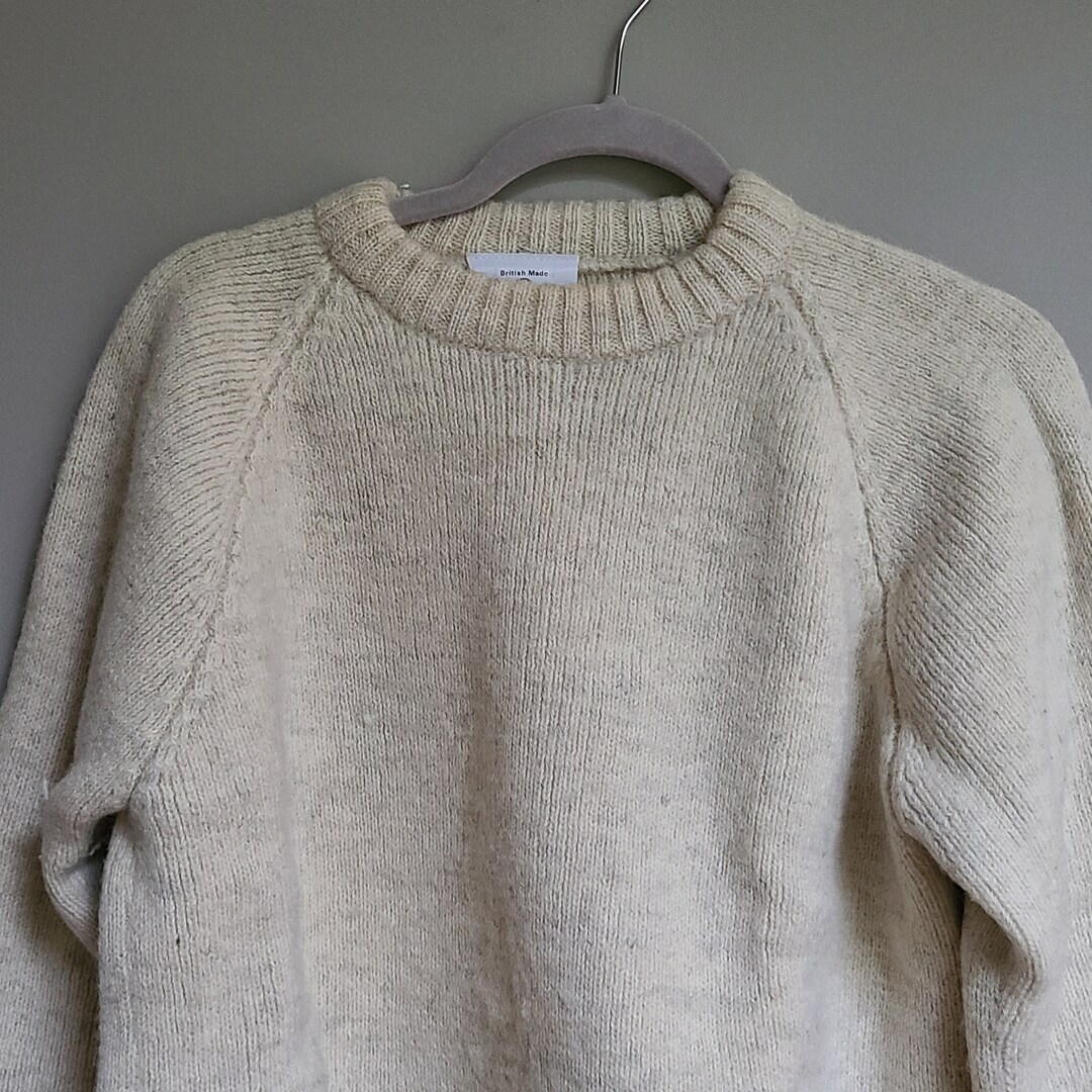 Vintage Men's Swaledale Woolens Cream British Wool Sweater - Etsy