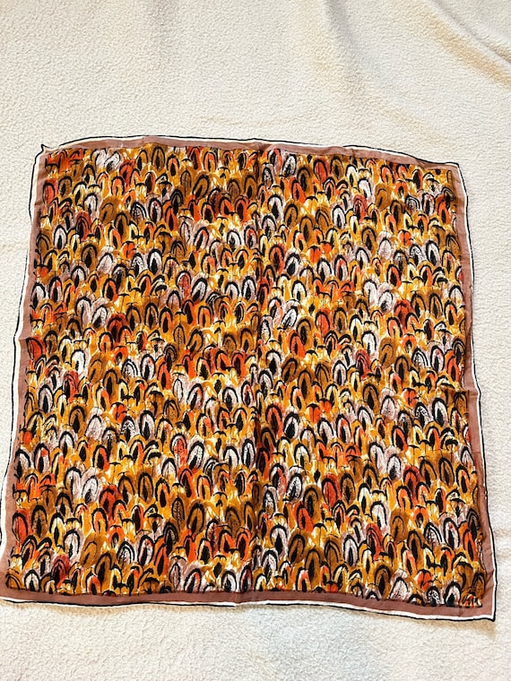 Vintage 40s 50s VERA Scarf VERA Neumann Silk Scarf