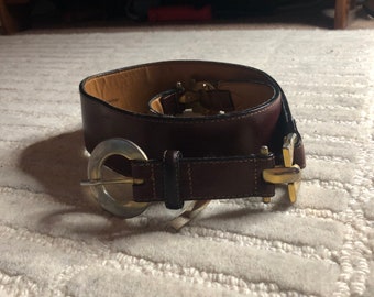 Women leather belt by Etiene  Aigner , adjustable s-l400.jpg main image 4