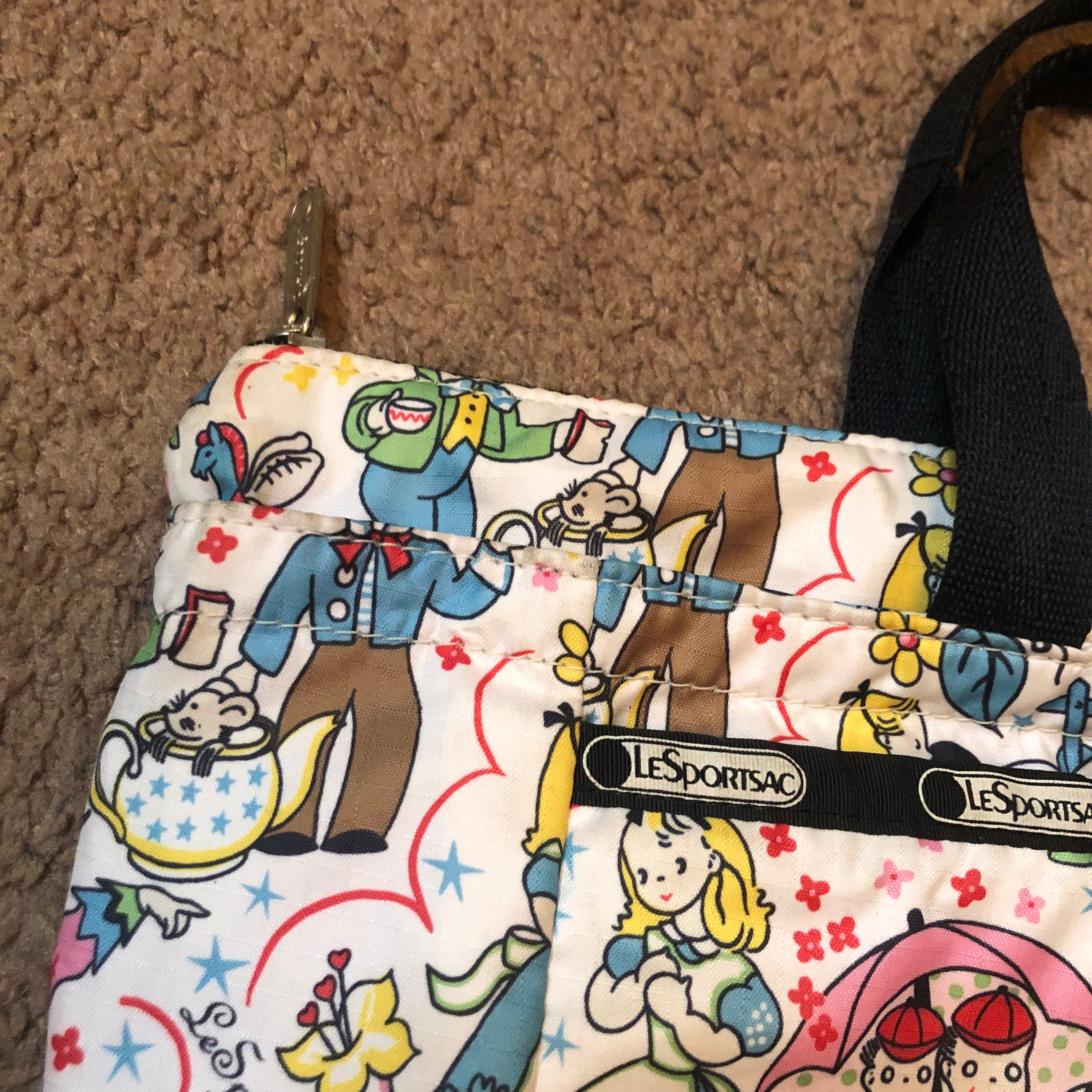 ヴィンテージ LeSportSac x 不思議の国のアリス トートバッグ