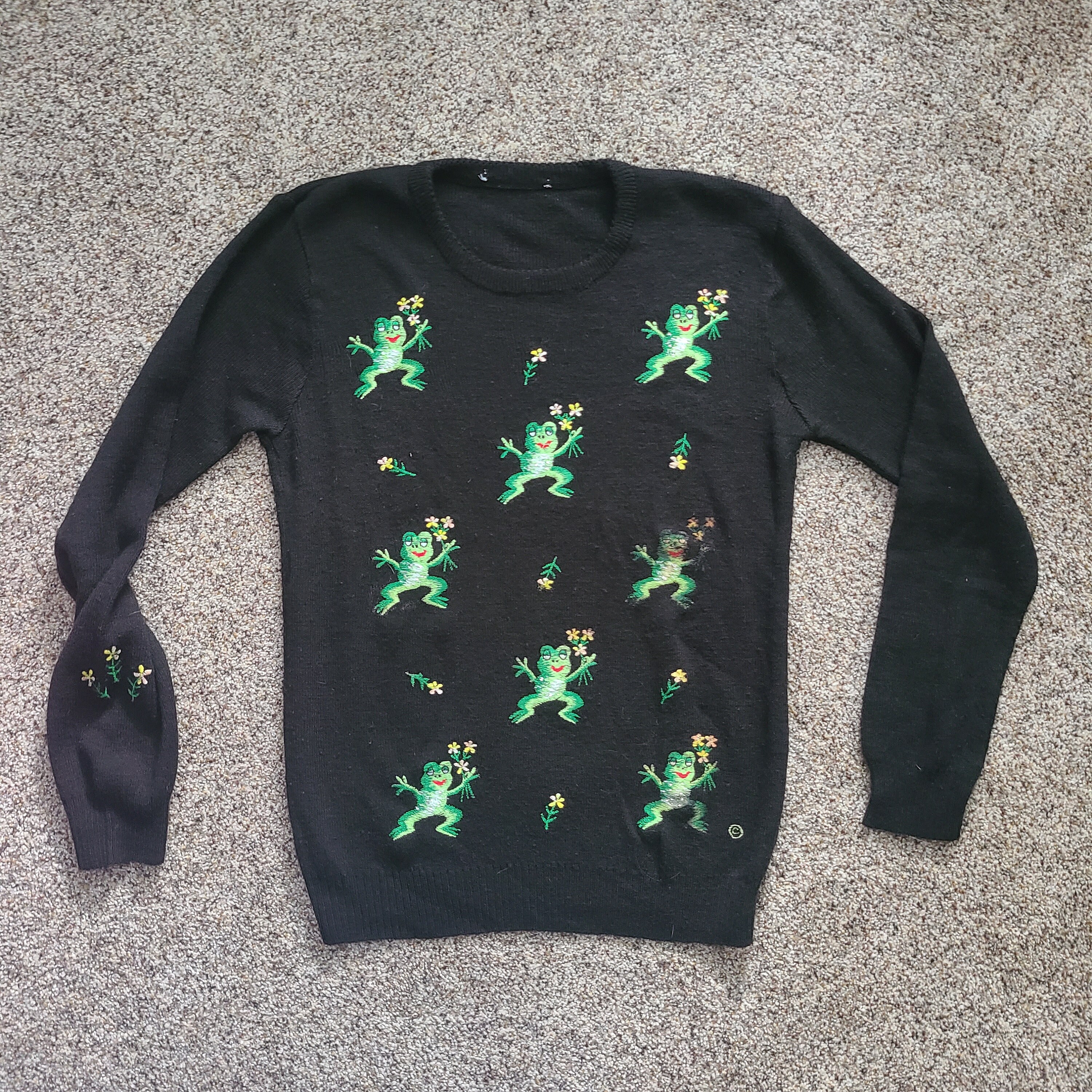 Vintage Frog Sweater - Etsy