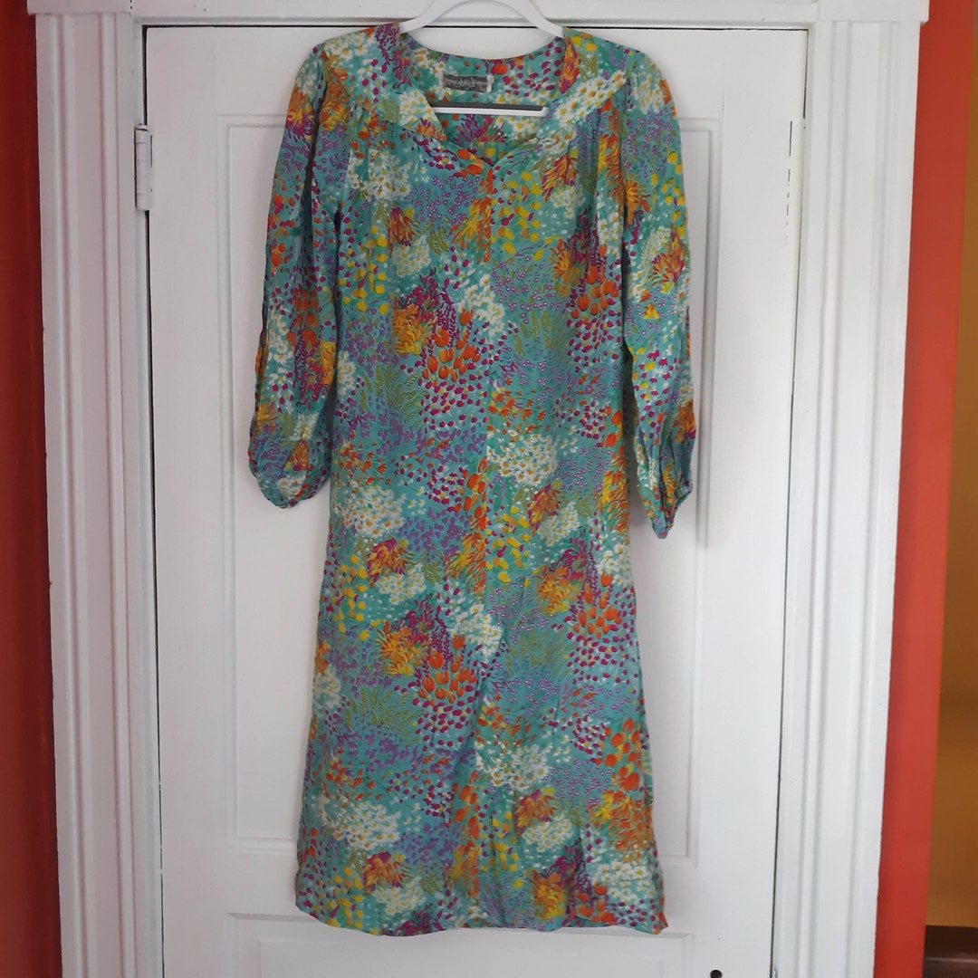 VINTAGE Joan Sibley Saks Fifth Avenue Floral Nightgown Robe - Etsy