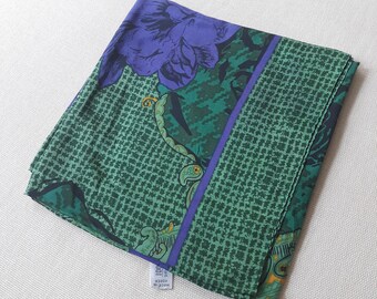 VINTAGE 80s Christian DIOR Scarf 100% Silk Echarpes Lg