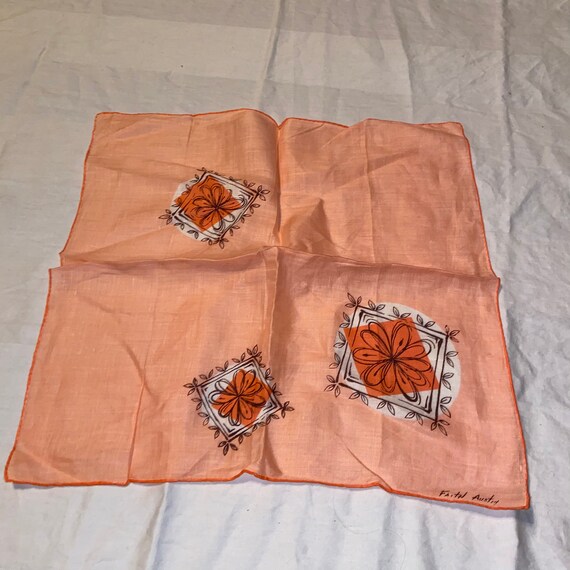 Vintage 50s 60s Faith Austin Hankerchief Hanky Ha… - image 1