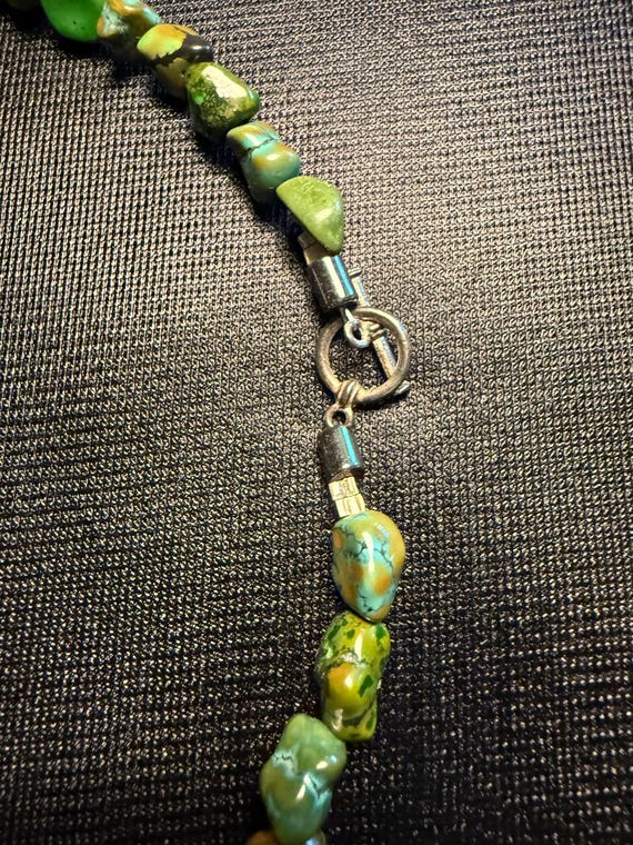 Turquoise stone necklace - image 3